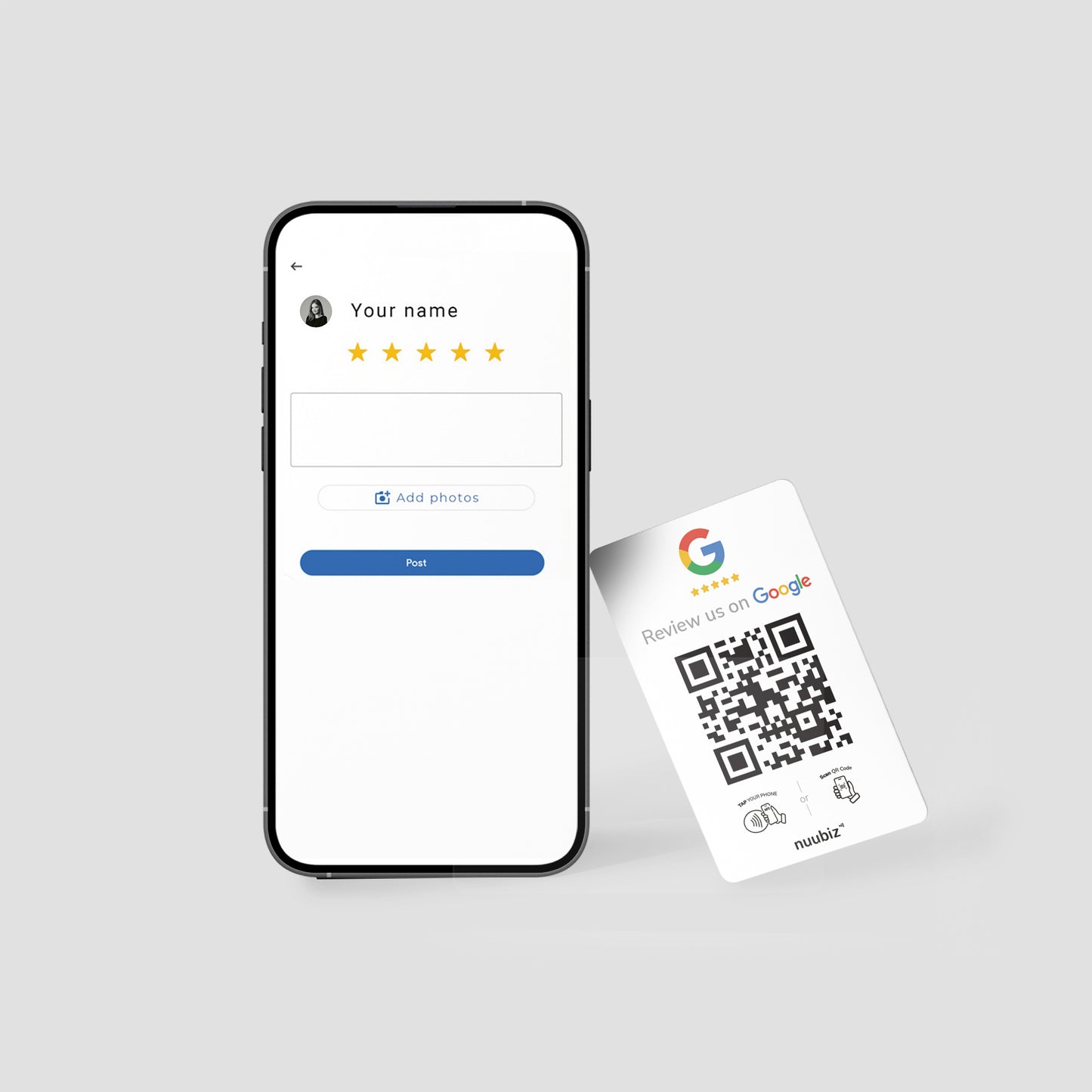 Card - Google Review - Nuubiz NFC card