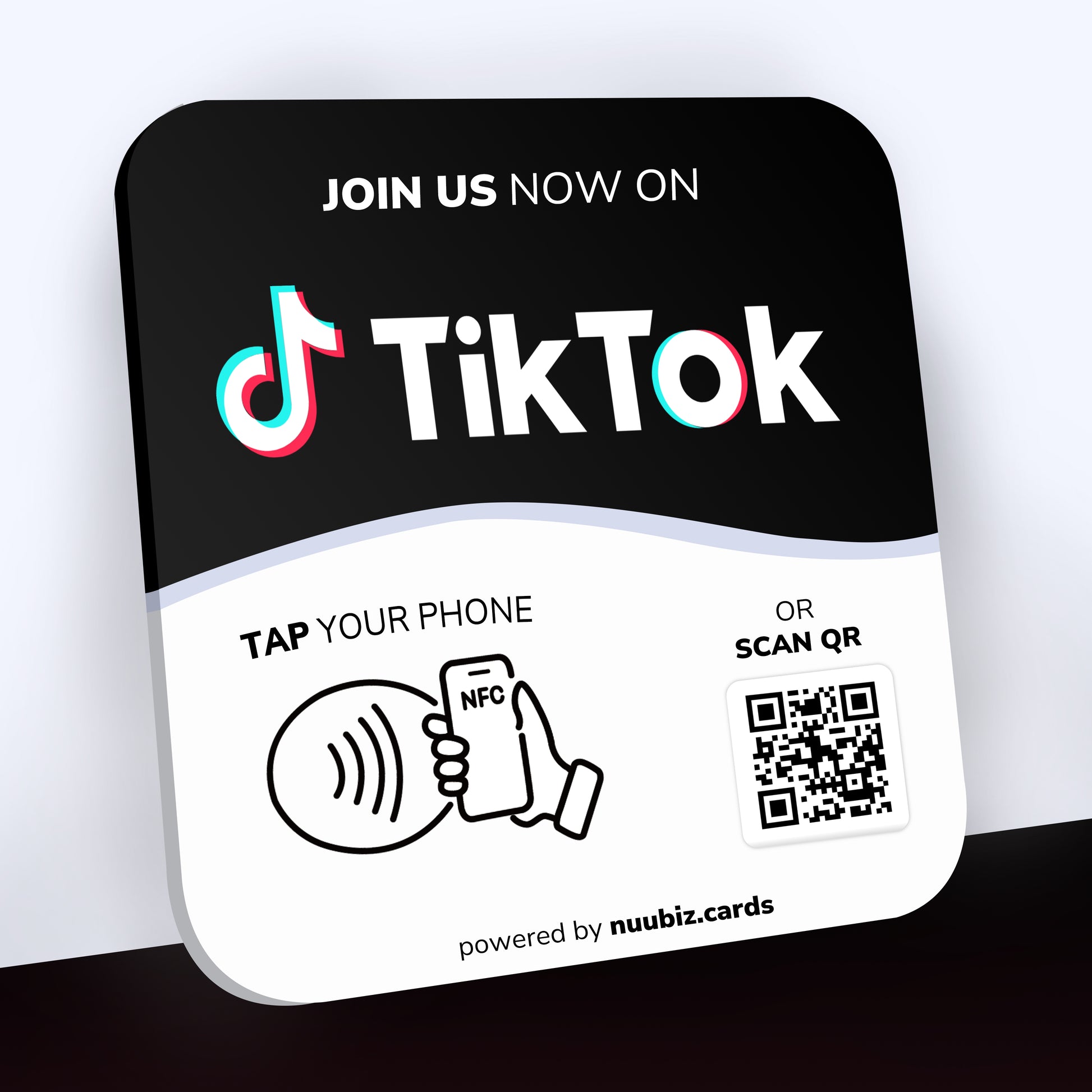 Plate-Tiktok - Nuubiz NFC card