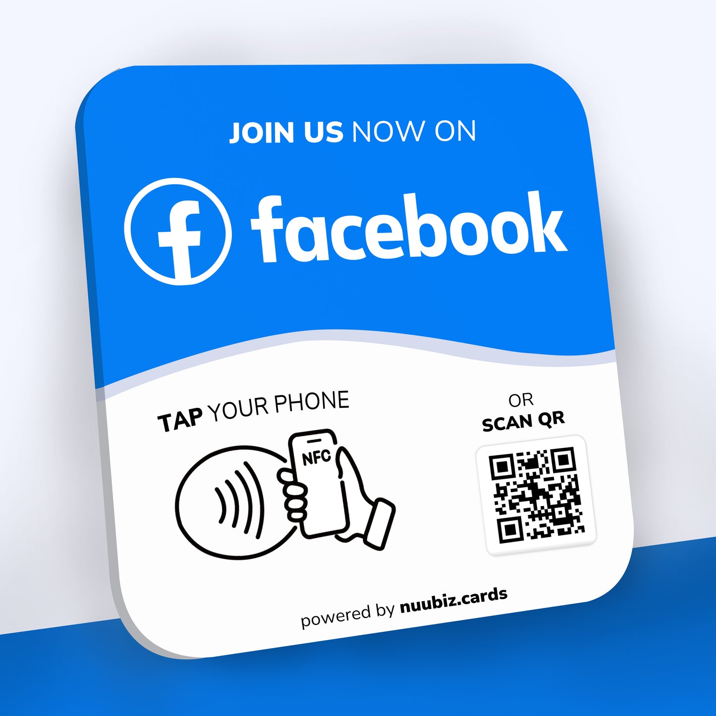 Plate-Facebook - Nuubiz NFC card