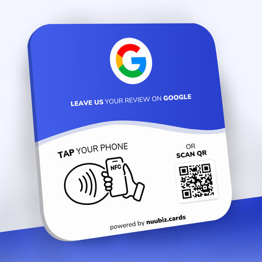 Plate - Google Reviews - Nuubiz NFC card