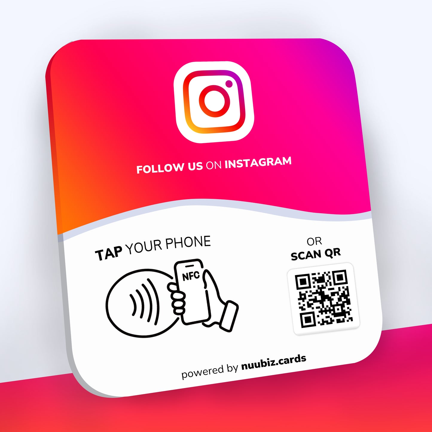 Plate-Instagram - Nuubiz NFC card